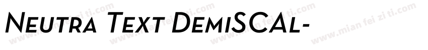 Neutra Text DemiSCAl字体转换